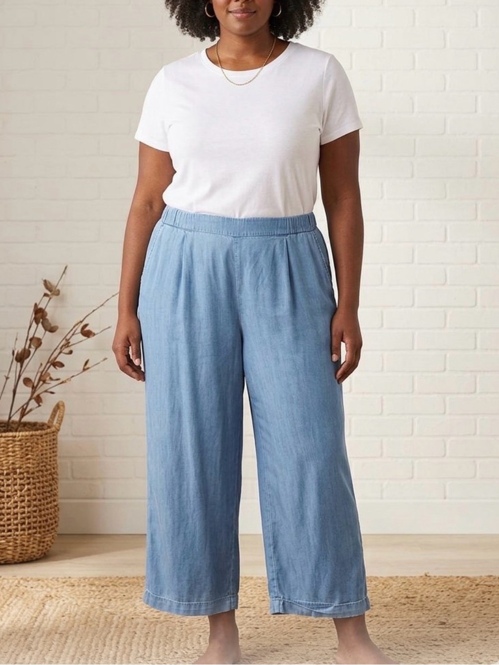 Cato Blue Wide Leg Pants Size 18/20 NWT